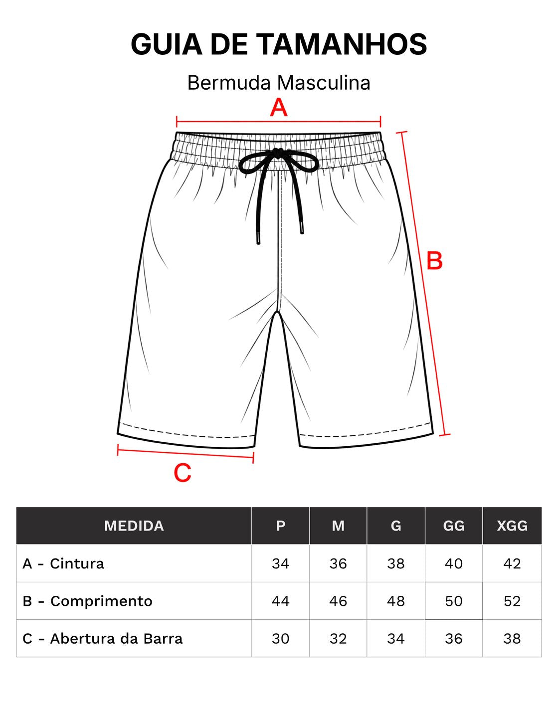 Men's Stretch Training Shorts - size guide