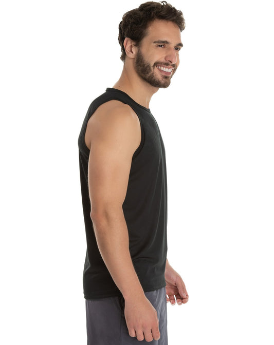 Men's Quick-Dry Tank Top Black - side