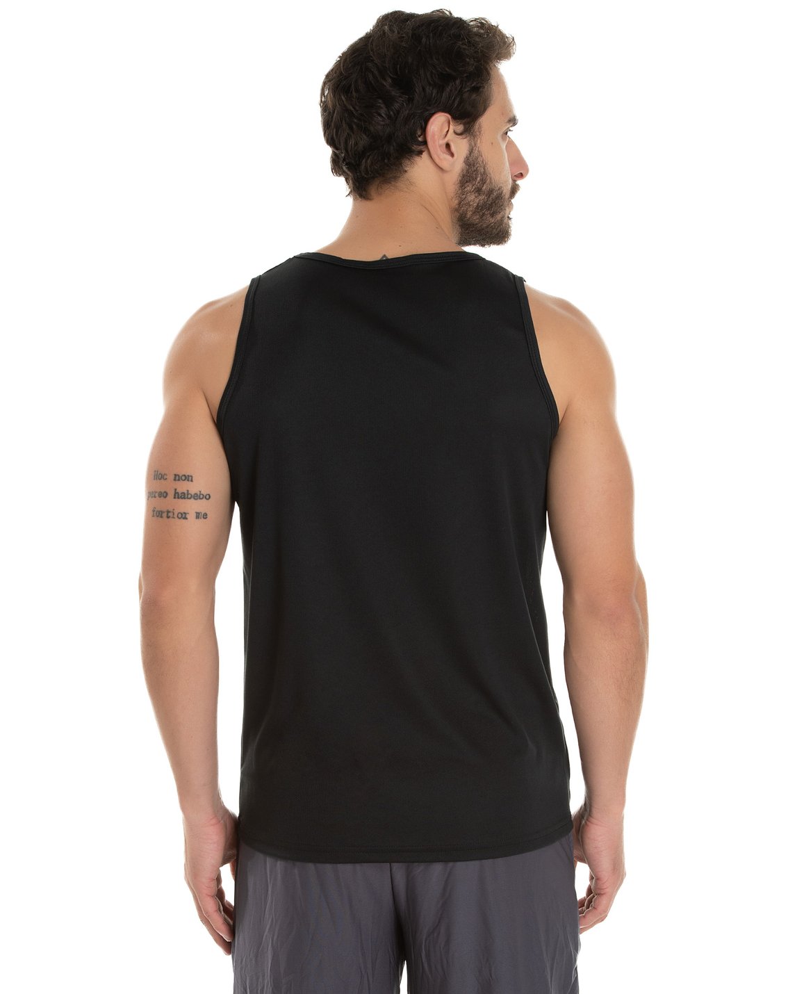 Men's Quick-Dry Tank Top Black - back