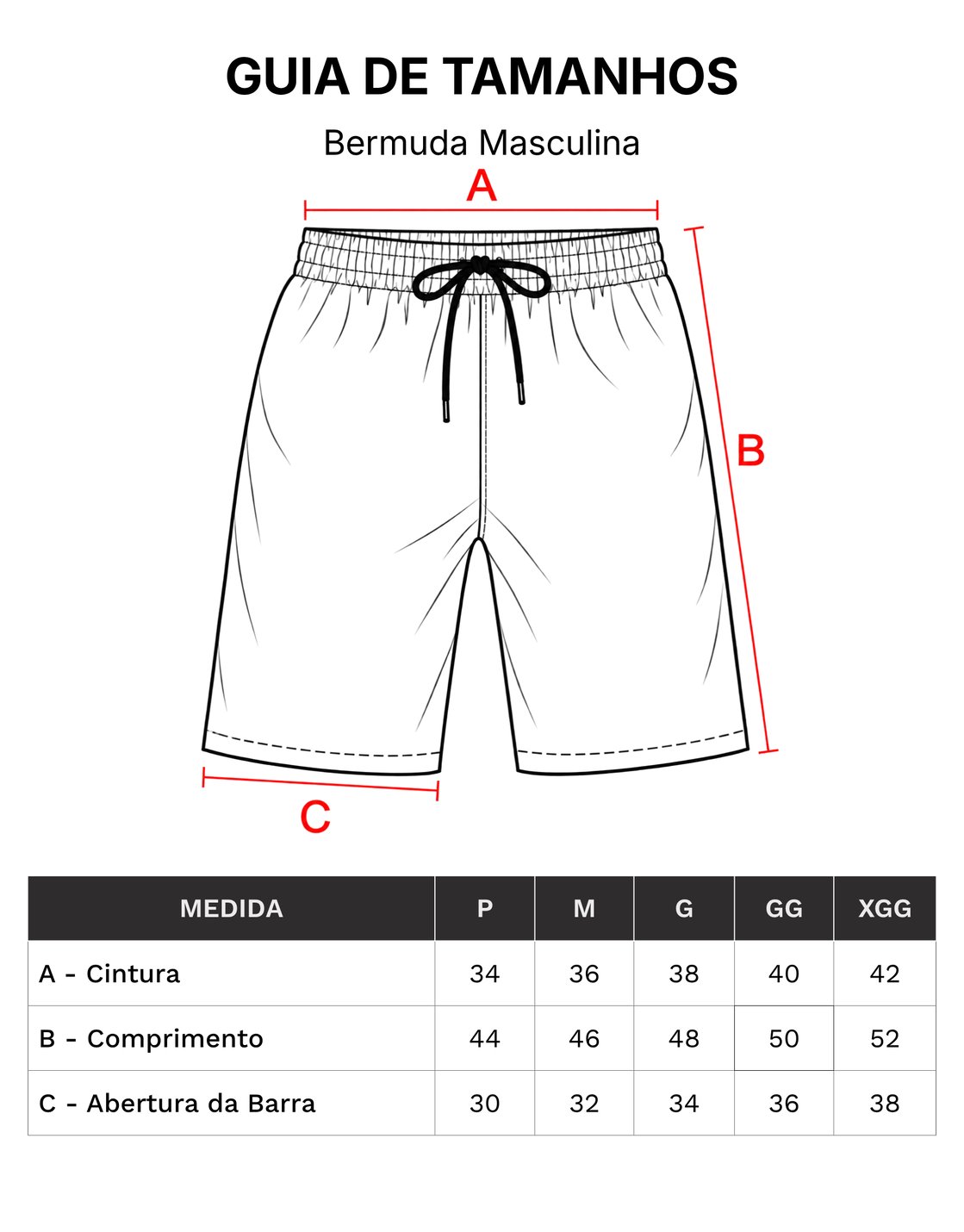 Men's Stretch Training Shorts - size guide