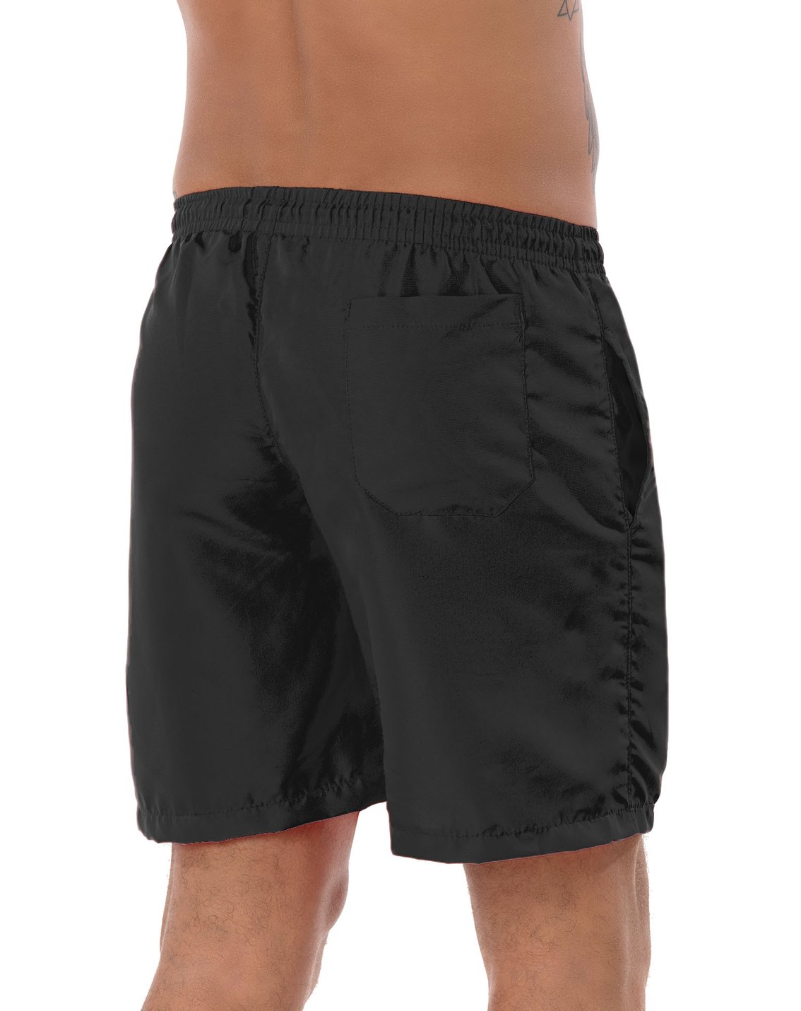 Men's Stretch Training Shorts Black - back