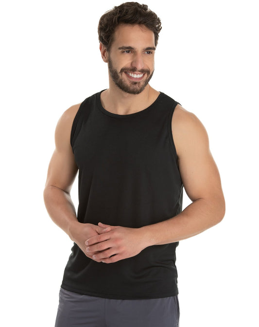 Men's Quick-Dry Tank Top Black - front